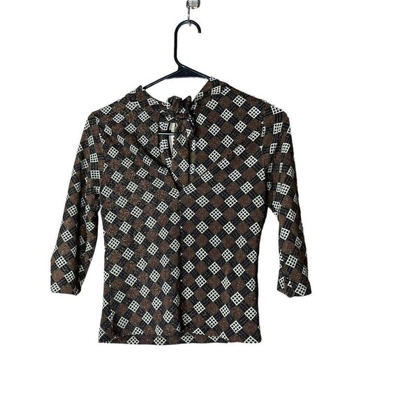 Vintage Y2K Topaz 3/4 Sleeve Top‎ - Picture 5 of 8